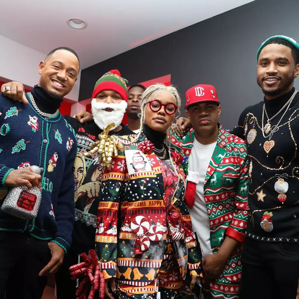 Terrence J Threw an Epic Ugly Sweater Party