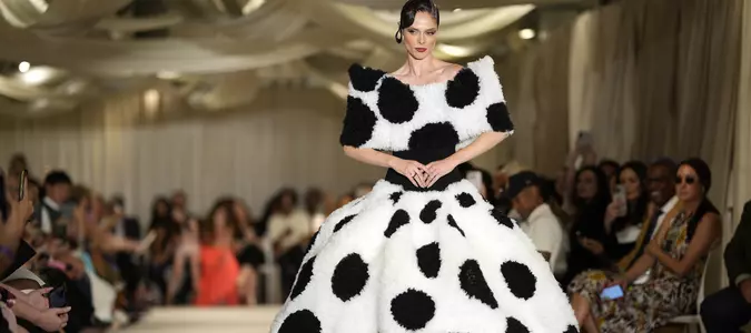Christian Siriano transports New York Fashion Week attendees to the silver screen