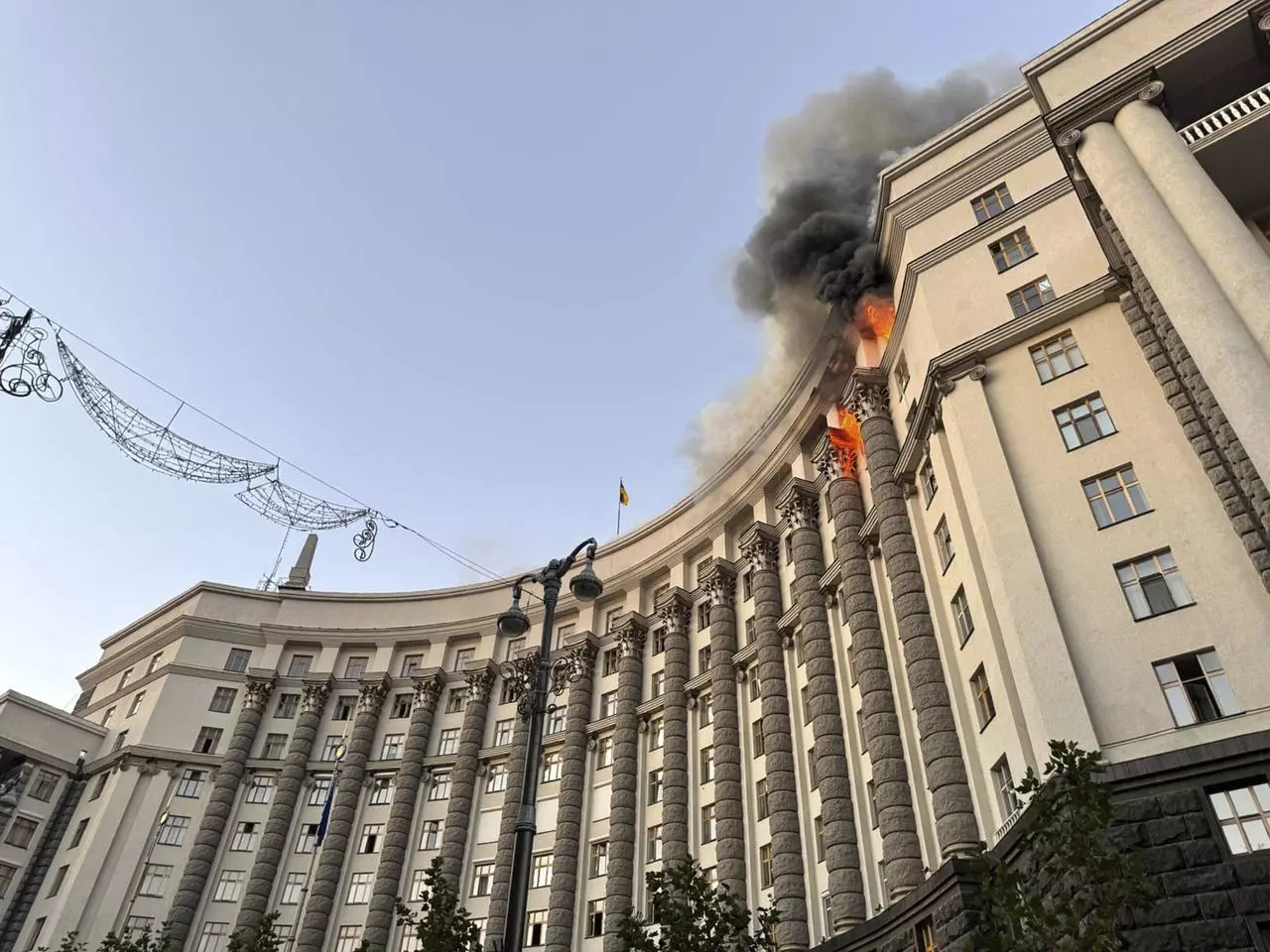 Ukraine shows diplomats damage after Russia's largest aerial attack since invasion