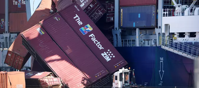 Dozens of cargo containers fall off vessel at Port of Long Beach. Investigators search for answers