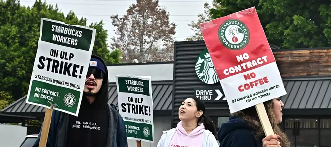 'Workers aren't going to settle for nothing': With contract talks stalled, Starbucks baristas rally in Los Angeles
