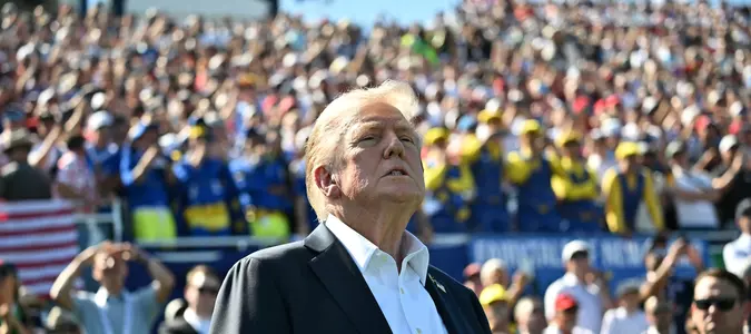 Trump swings by the Ryder Cup, soaking up fans’ love after vowing revenge on more of his enemies