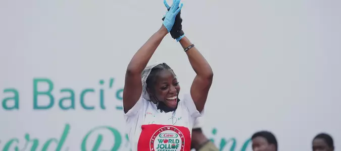 Nigerian chef breaks world record for cooking the largest jollof rice dish