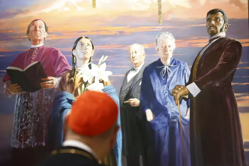St. Patrick’s Cathedral unveils 25-foot mural by Adam Cvijanovic