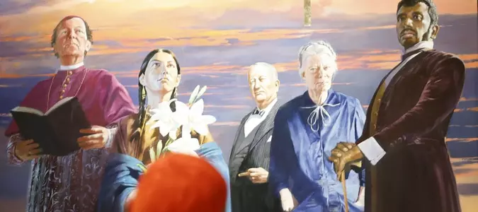 St. Patrick’s Cathedral unveils 25-foot mural by Adam Cvijanovic