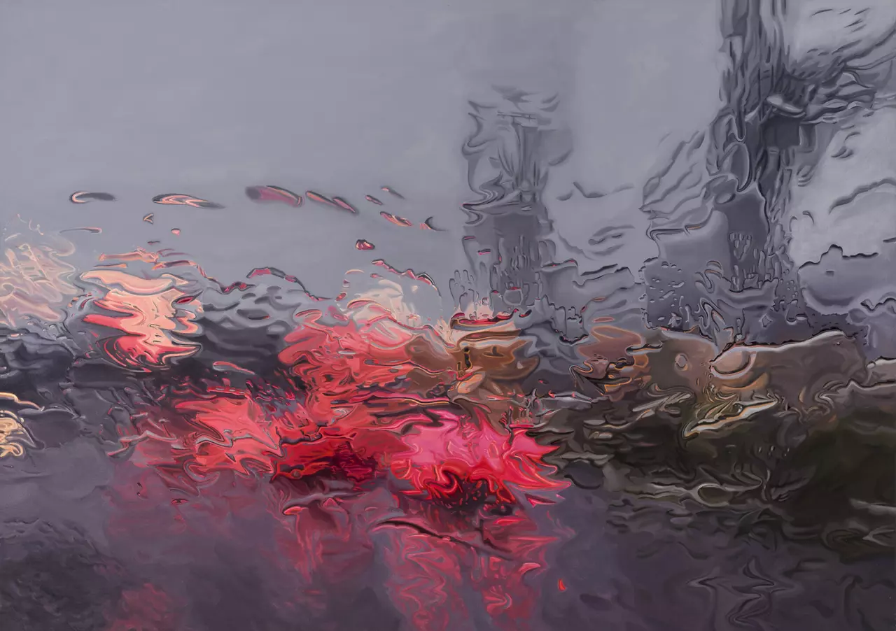 Road Scenes Painted Through Rainy Windscreens