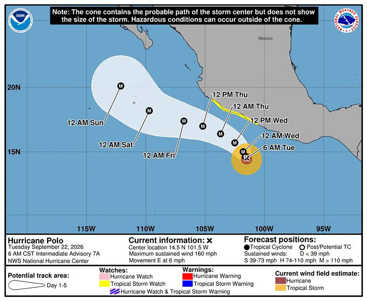 Aided by El Niño, Hurricane Polo explodes to Category 5 as it nears Baja California