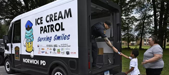 Freeze! Police ice cream trucks seek to portray officers in a positive light