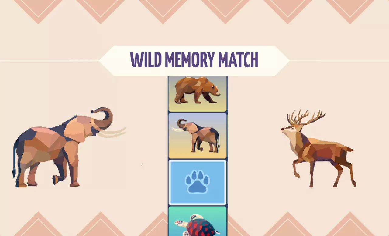 Wild Memory Match