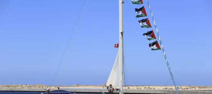 Activist flotilla seeking to break the Israeli blockade of Gaza says drones attacked its boats