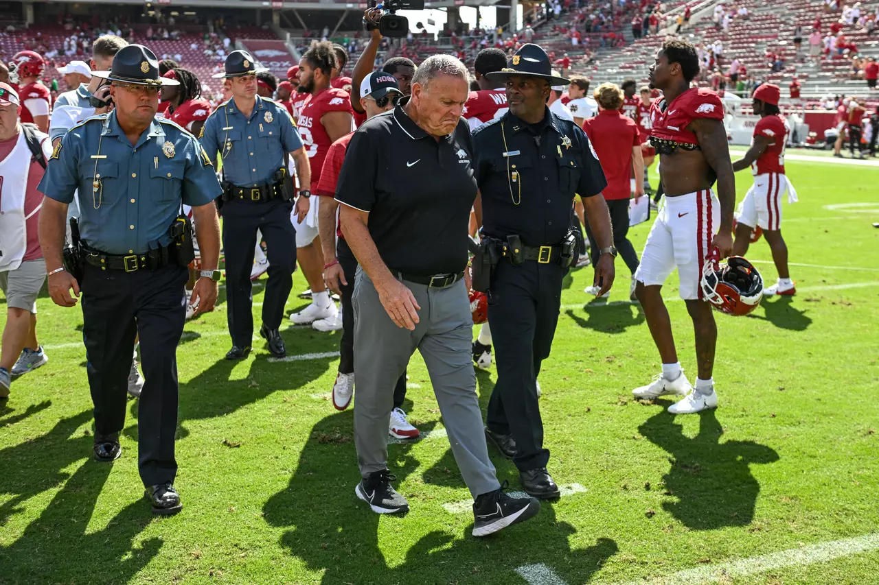 Arkansas fires coach Sam Pittman in middle of 6th season with 32-34 record