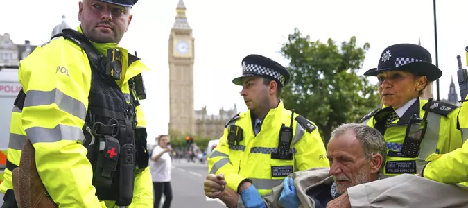 Police detain London demonstrators supporting banned group Palestine Action