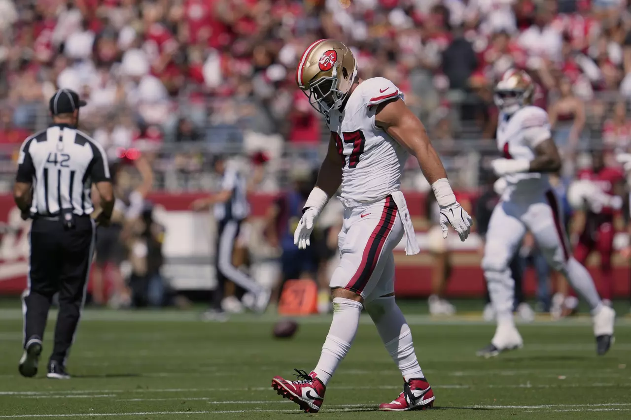 49ers star defensive end Nick Bosa is out for the season with a torn ACL, AP source says