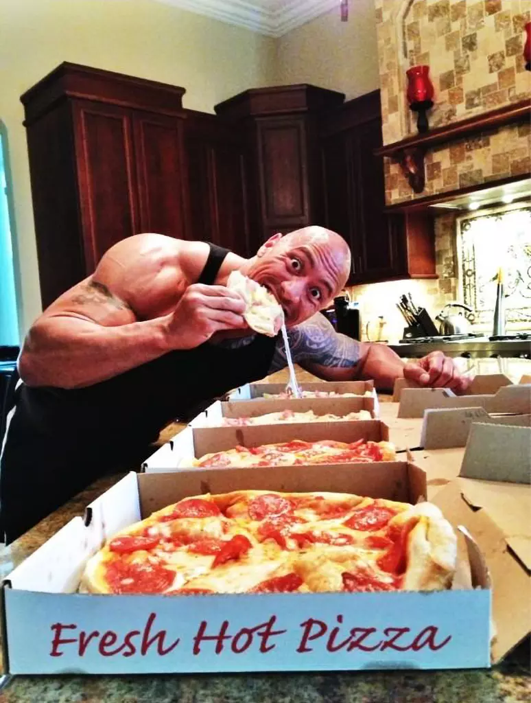 The Rock Takes Cheat Day to the Max