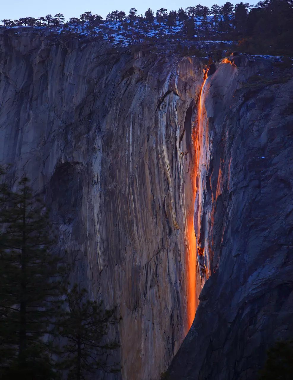 A Waterfall on Fire