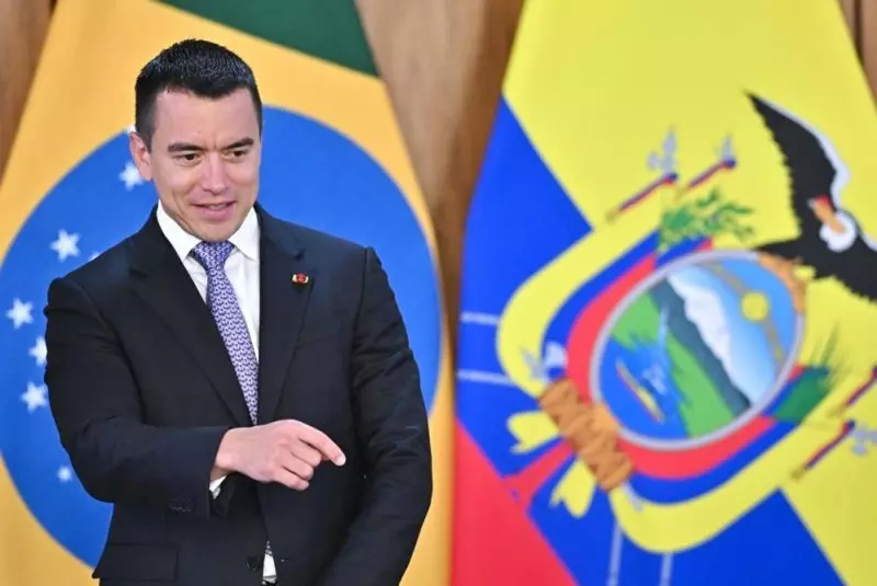 Ecuador head seeks constituent assembly amid war on drug trafficking
