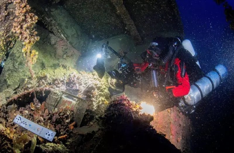 First artifacts recovered from the Titanic's sister ship Britannic
