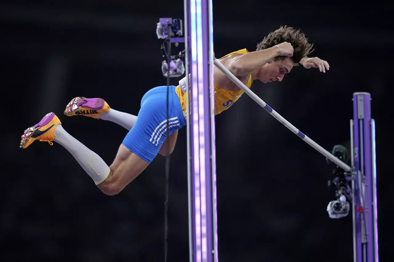 Duplantis breaks pole vault world record for 14th time to capture third world championship title
