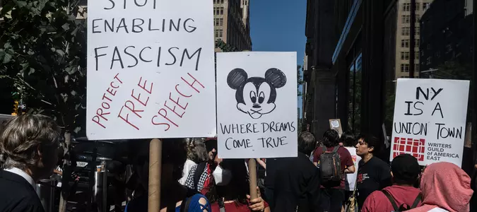 Film and TV writers — and Michael Eisner — blast Disney for benching Jimmy Kimmel