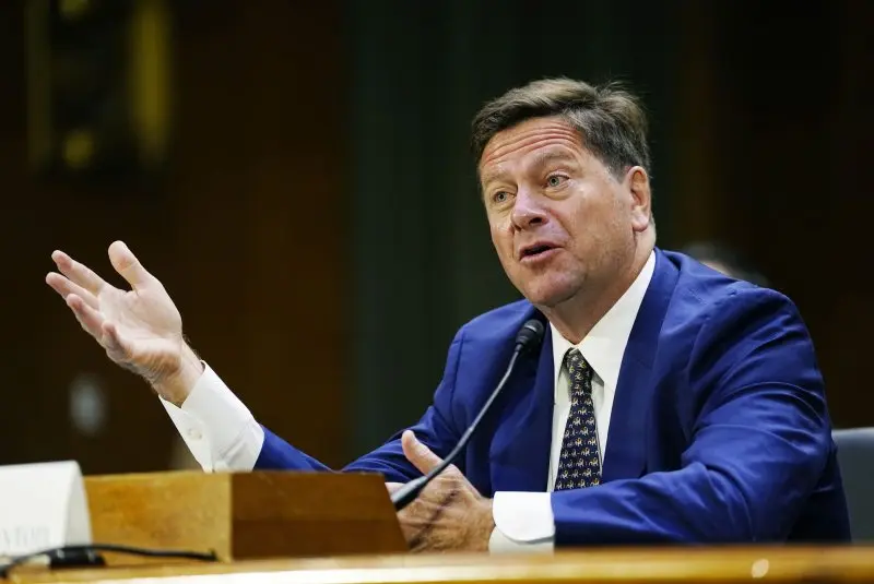 Intelligence nominee Jay Clayton faces confrontational Senate hearing