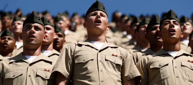 Marines say they hit recruiting goals and point to 'unapologetic' standards