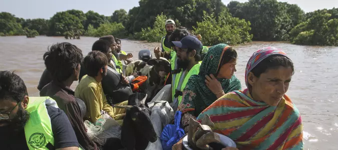 Pakistan evacuates 25,000 people from eastern city as rivers threaten flooding