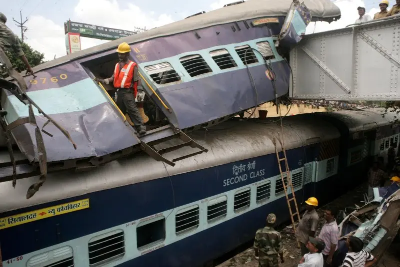 On This Day: Sainthia, India, train collision kills dozens