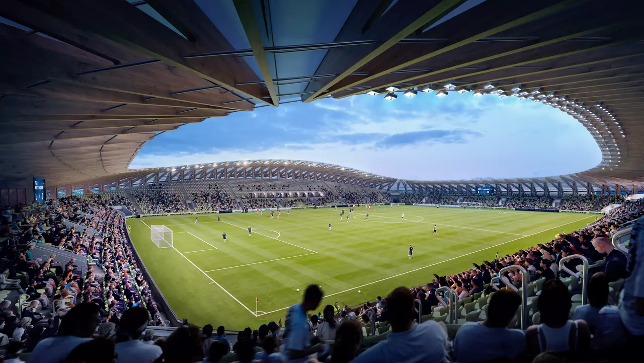 The World's First Wooden Soccer Stadium