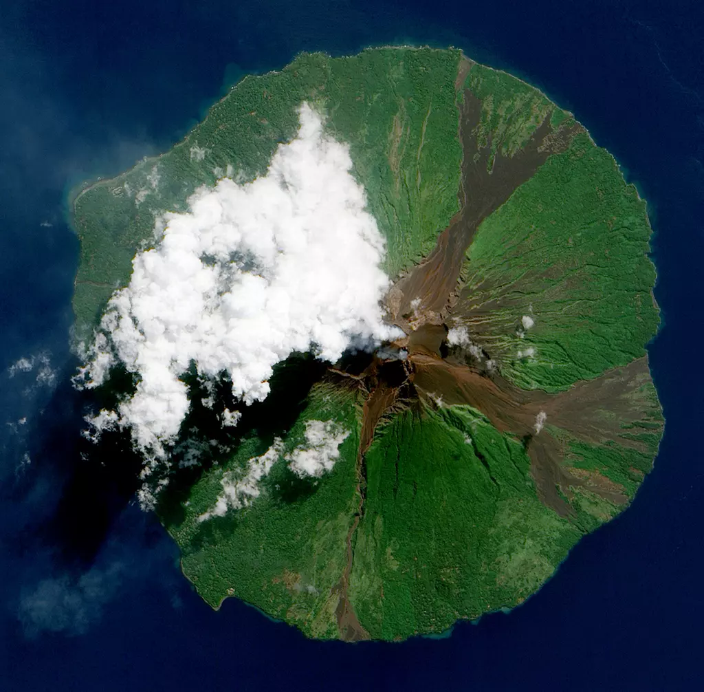 Volcano’s Violence as Seen from Space