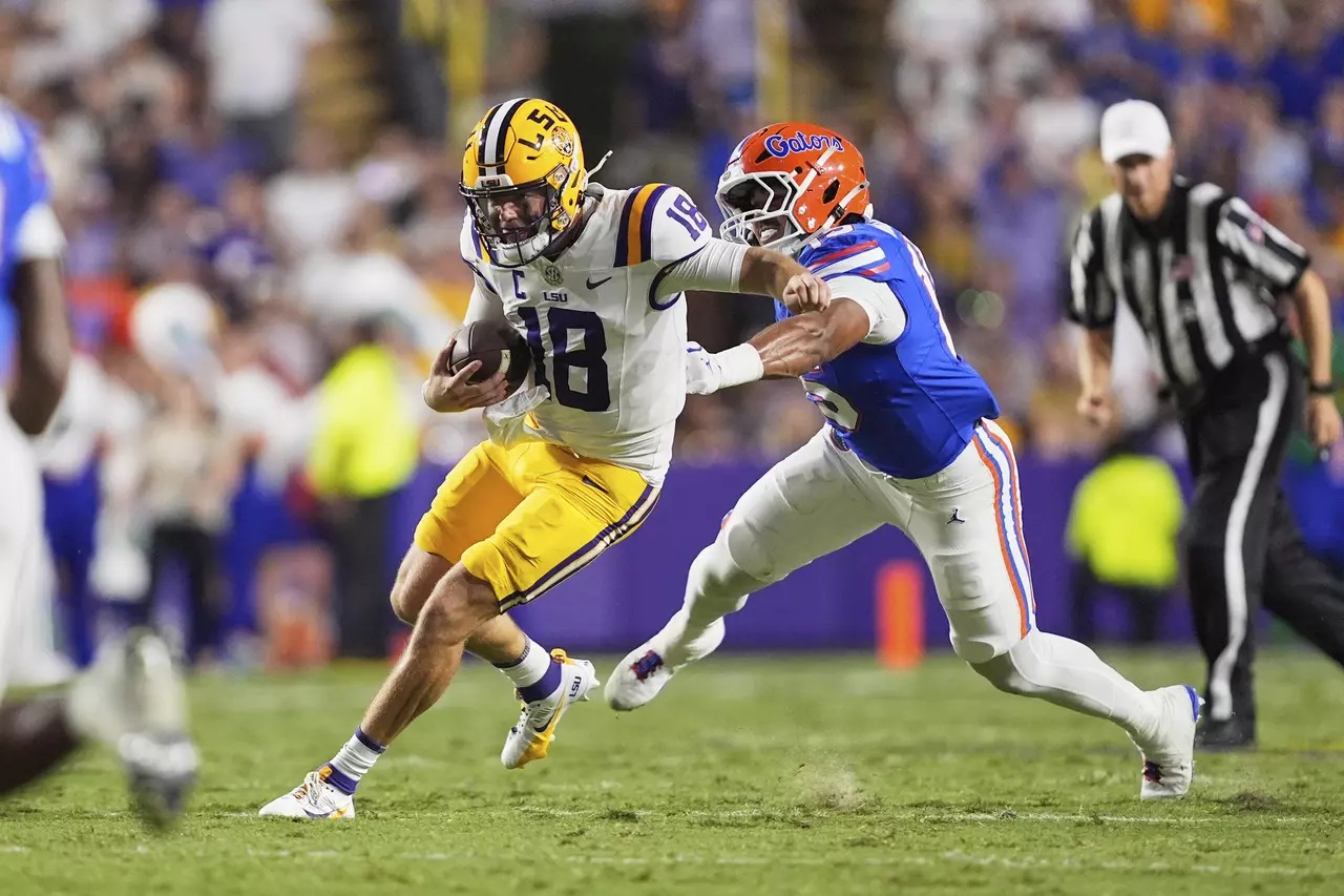 No. 3 LSU intercepts 5 of Florida QB DJ Lagway's passes in the Tigers' 20-10 victory