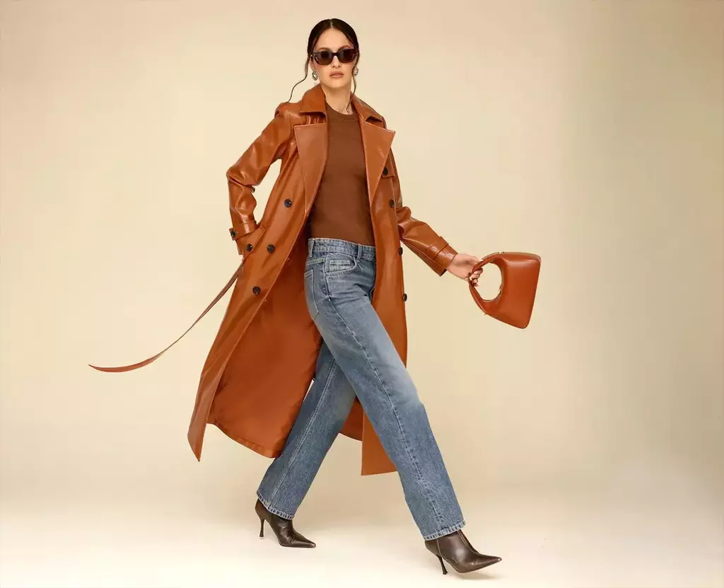 Master the Trend | Leather Trench Coat