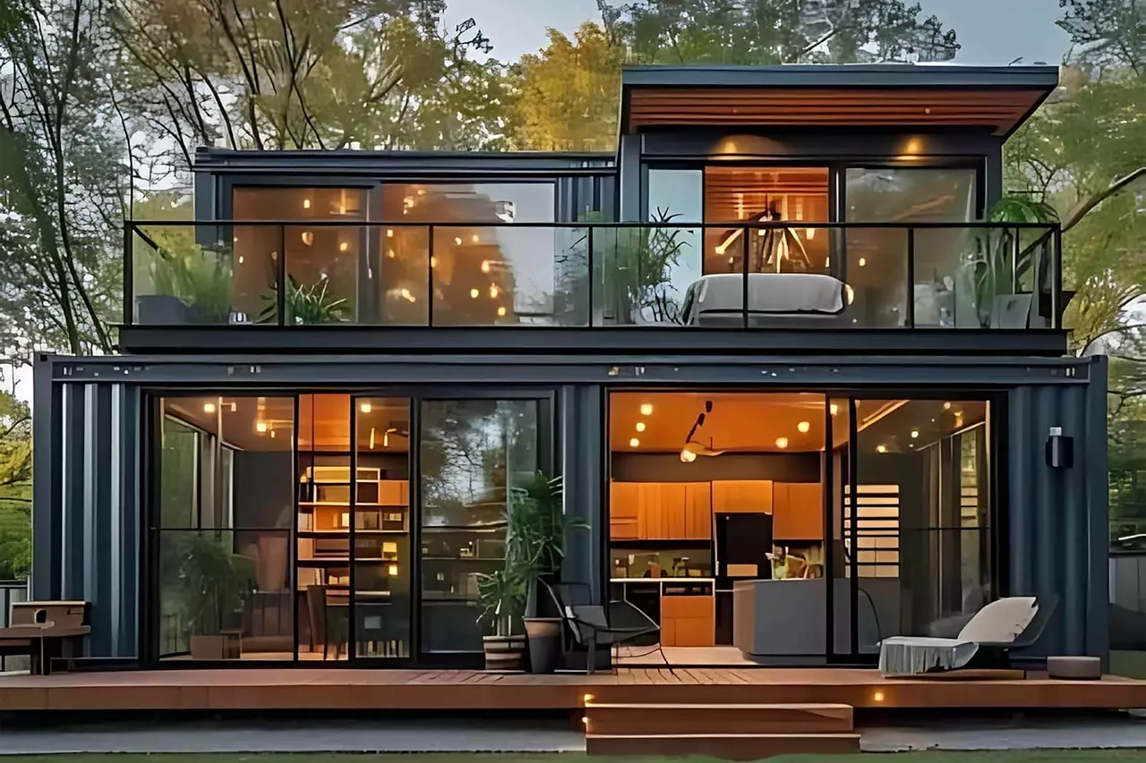 This 2-story Tiny Home at Amazon Feels Huge With Its Bright, Airy Layout and Patio—and It's Under $40K