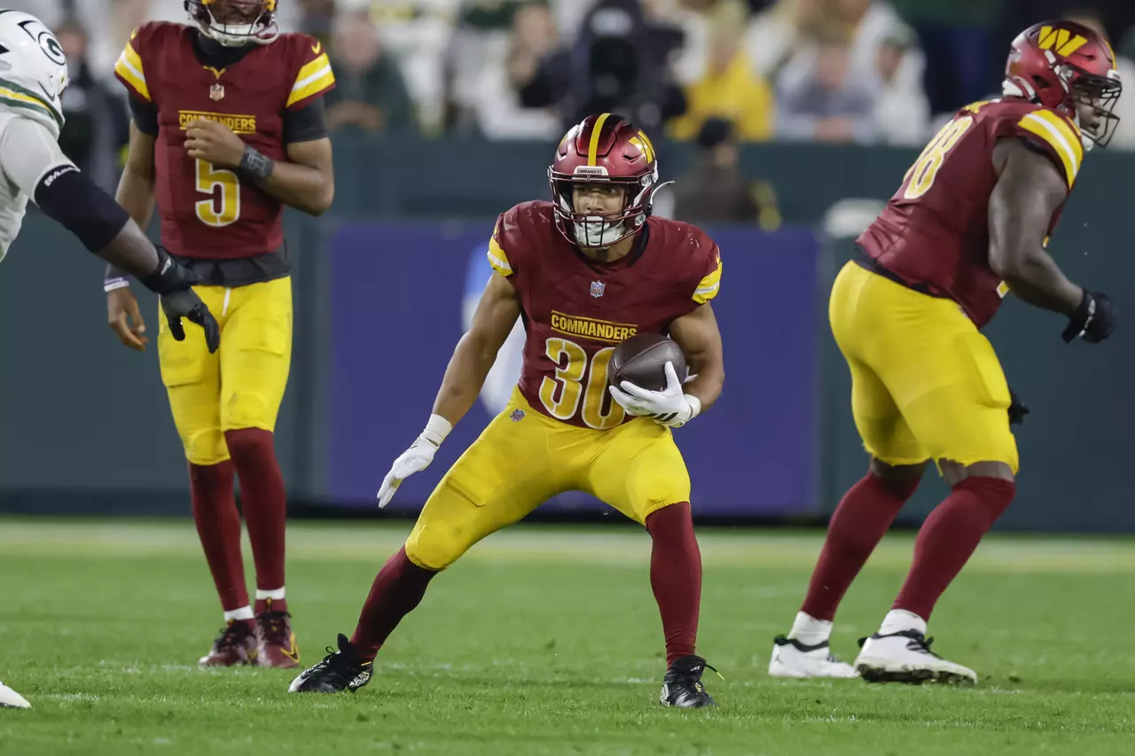 Commanders' Austin Ekeler is out for the season with a torn Achilles tendon, AP source says