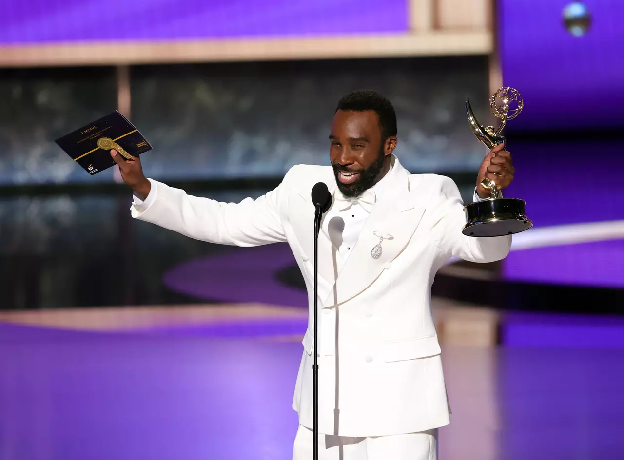 Tramell Tillman is first Black actor to win an Emmy for supporting actor in a drama