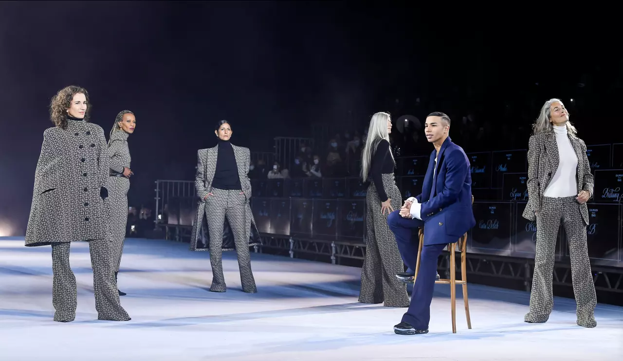 Balmain Lit Paris Fashion Week Ablaze